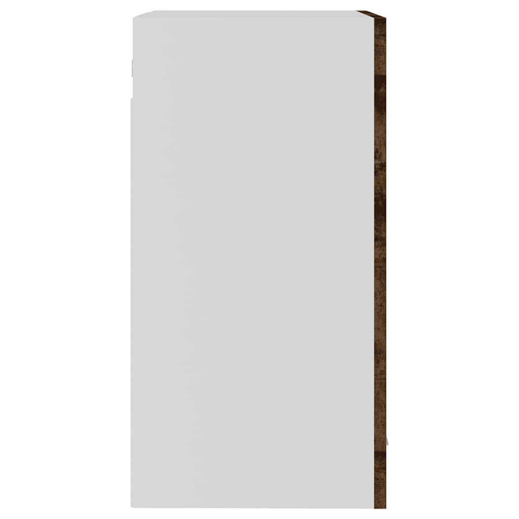 Hängeschrank Lyon Glas Räuchereiche 40x31x60 cm Holzwerkstoff