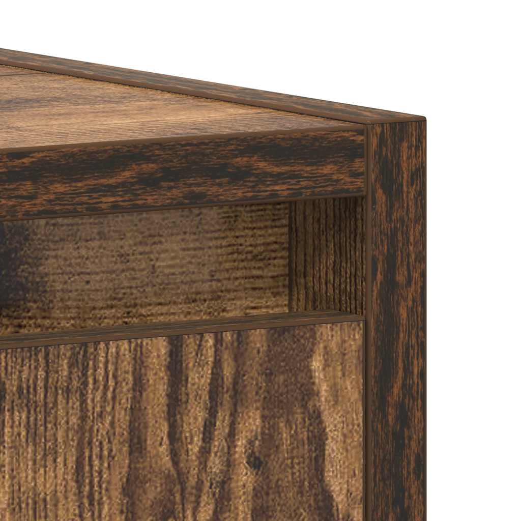 Badschrank Räuchereiche 60x33x61 cm Holzwerkstoff