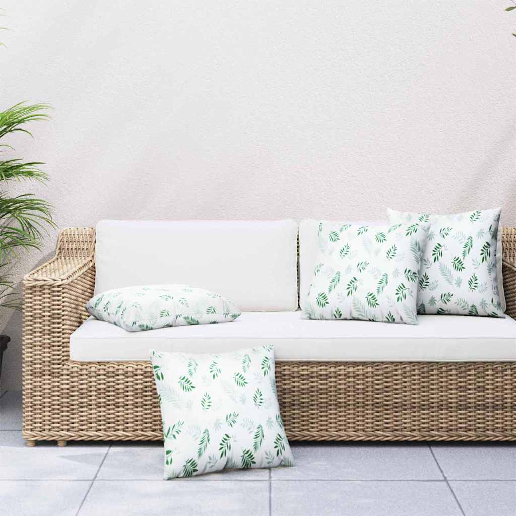 Streupillows Blatt 4 pcs Blattmuster 50 x 50 cm Polyesterstoff