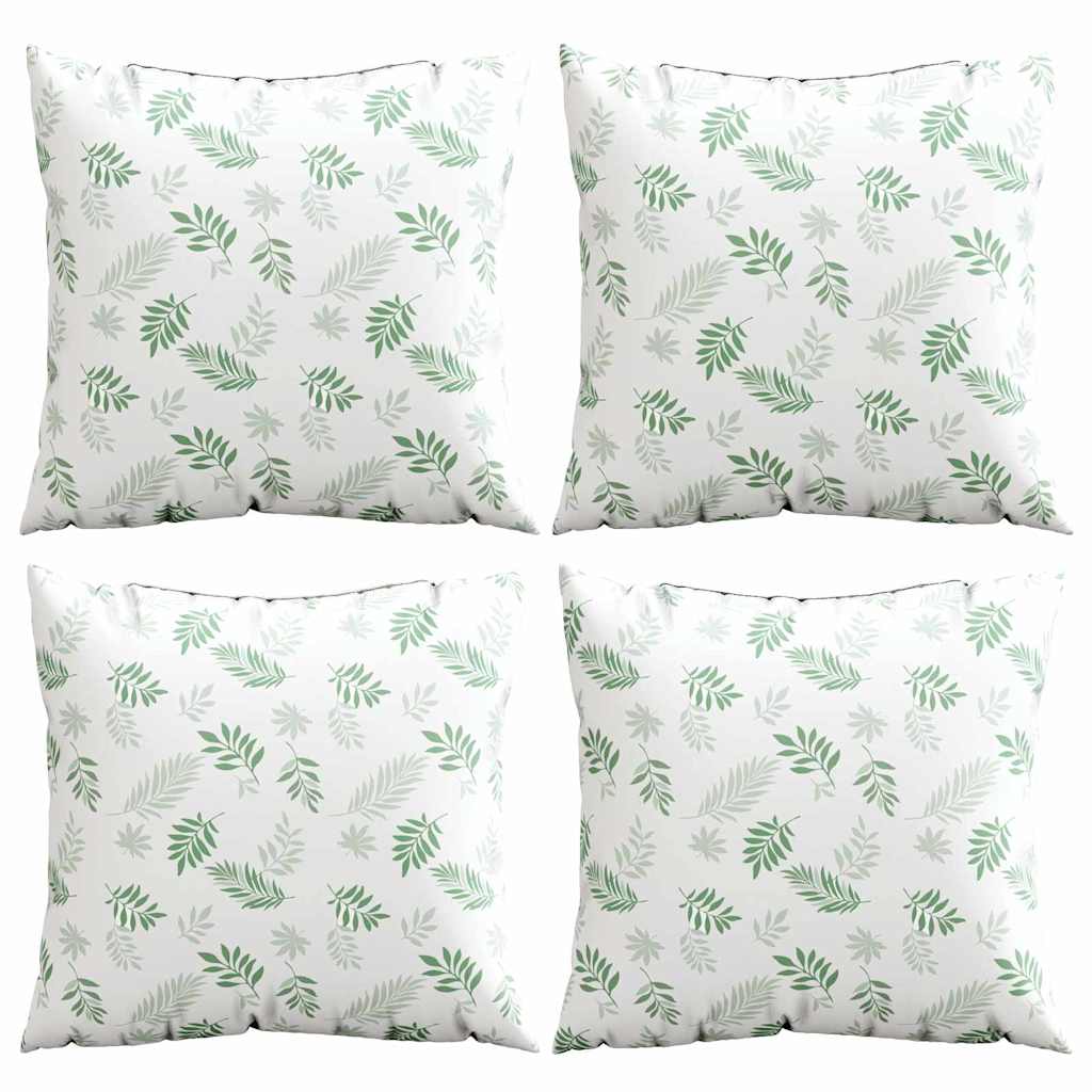 Streupillows Blatt 4 pcs Blattmuster 50 x 50 cm Polyesterstoff