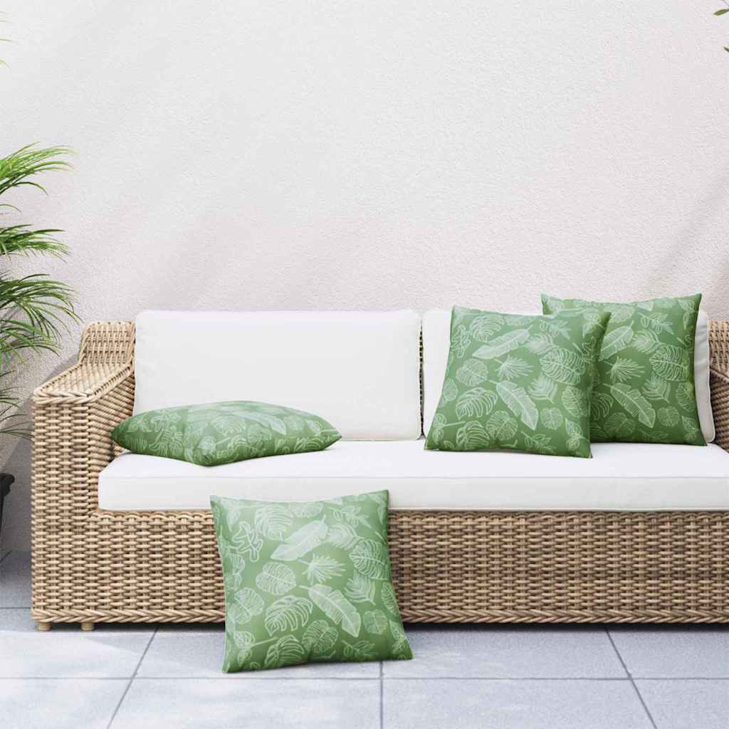 Streupillows Blatt 4 pcs Blattmuster 50 x 50 cm Polyesterstoff