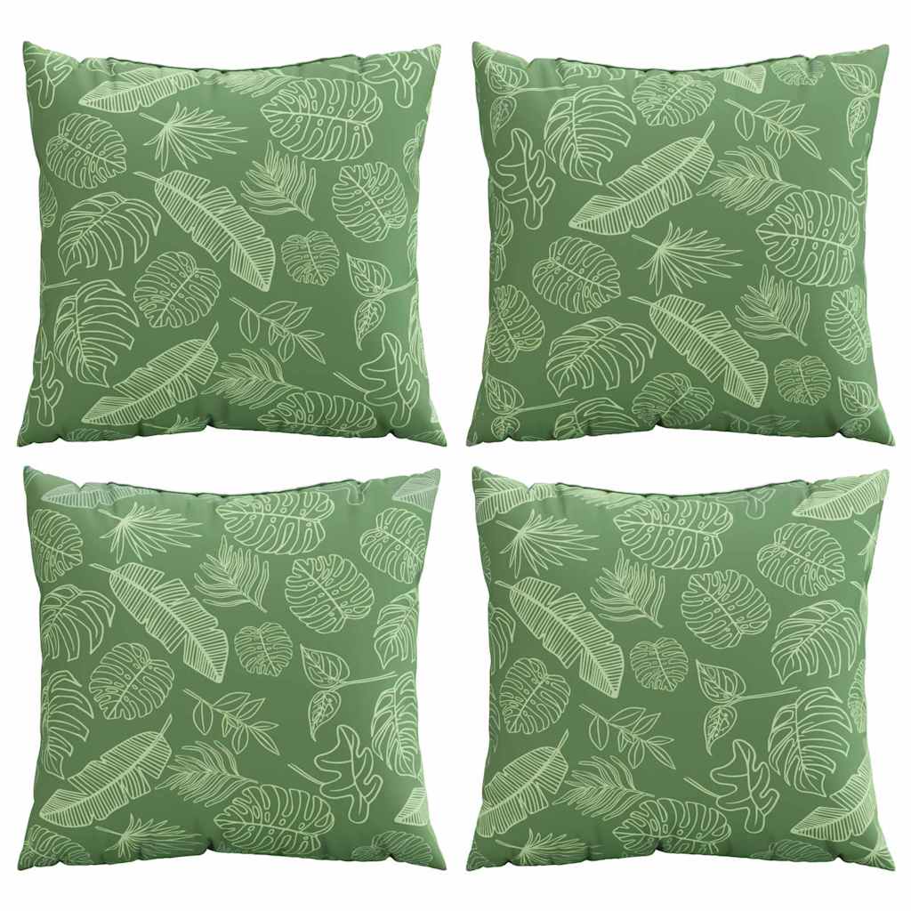 Streupillows Blatt 4 pcs Blattmuster 50 x 50 cm Polyesterstoff