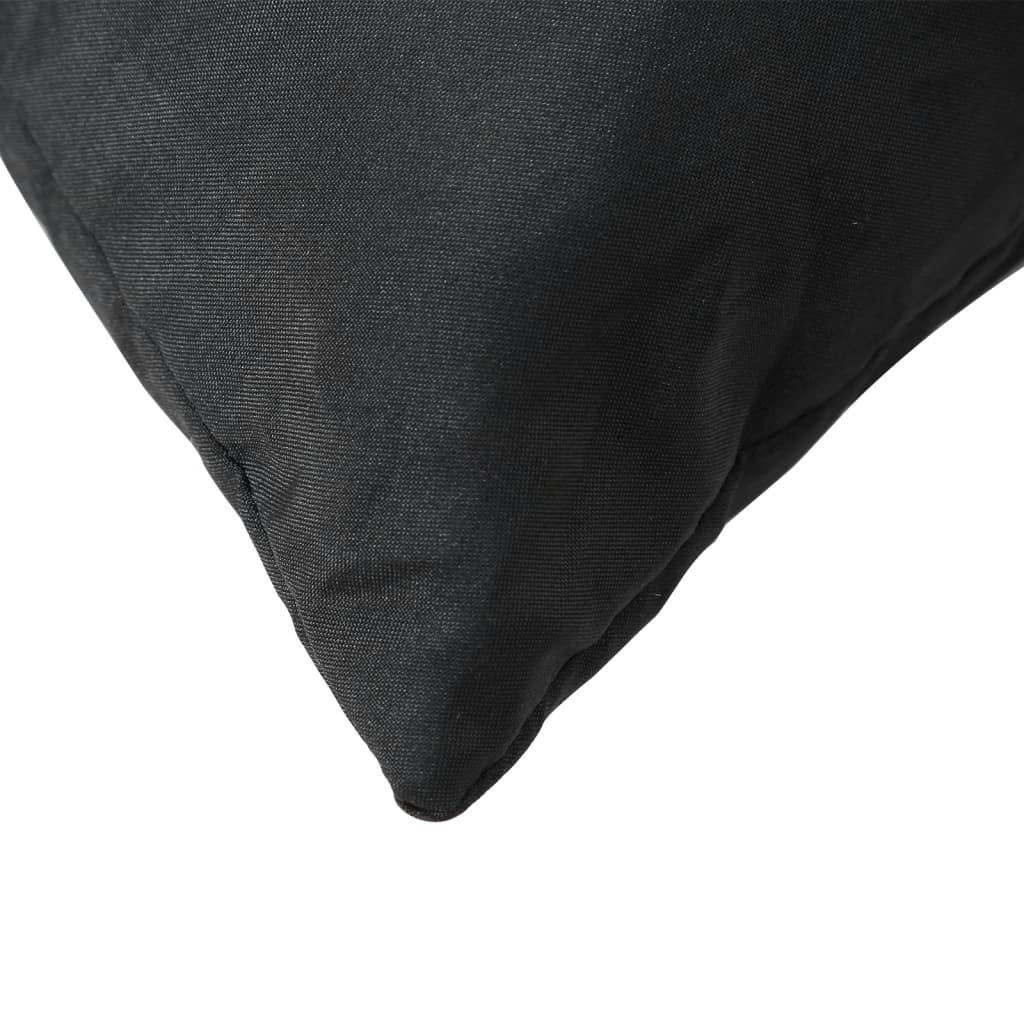 Sofakissen 4 Stk. Schwarz 60x60 cm Stoff