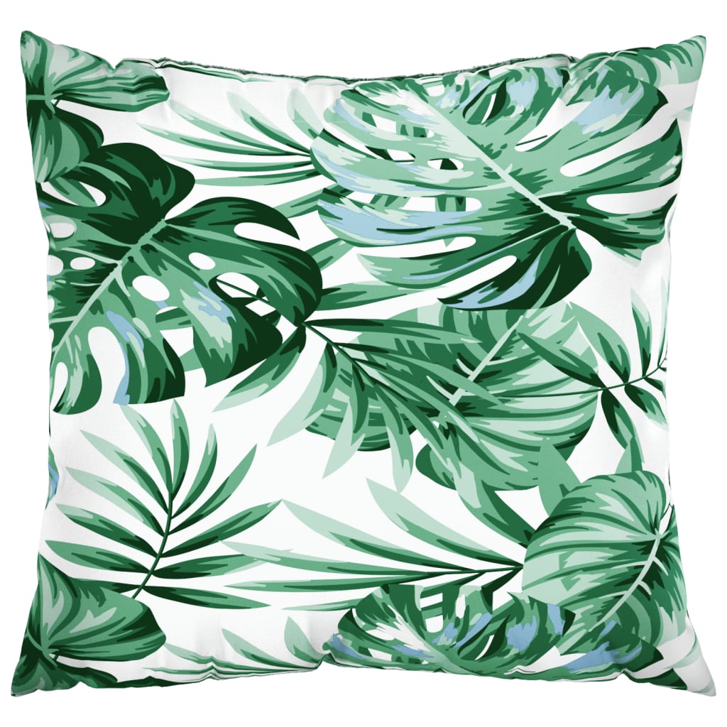 Sofakissen 4 Stk. Blattmuster 60x60 cm Stoff