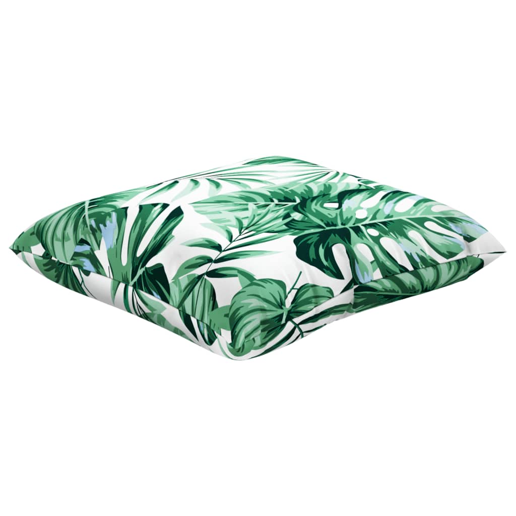 Sofakissen 4 Stk. Blattmuster 60x60 cm Stoff