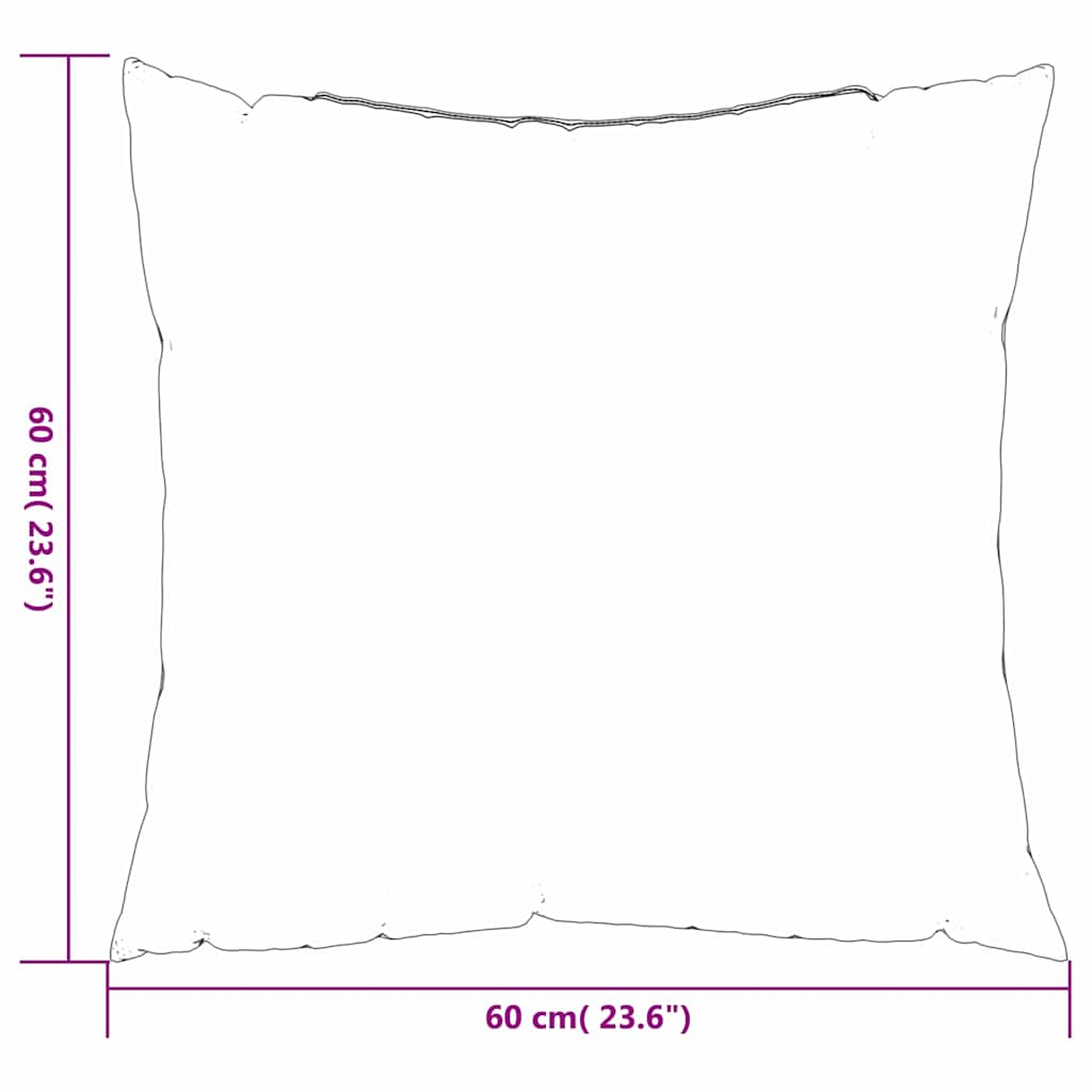 Streupillows 4 pcs Schwarz kariert 60 x 60 cm Polyesterstoff