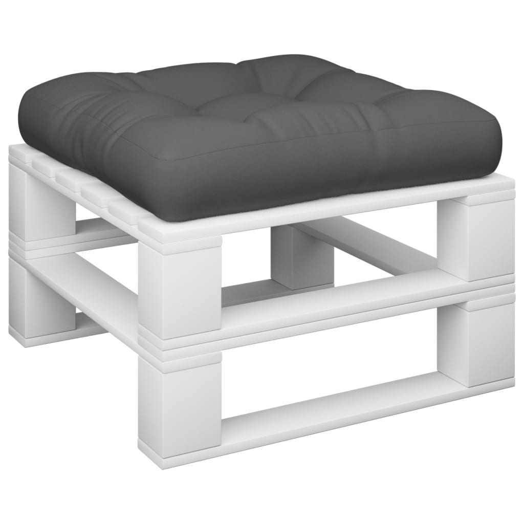 Palettenkissen Anthrazit 60x60x12 cm Stoff