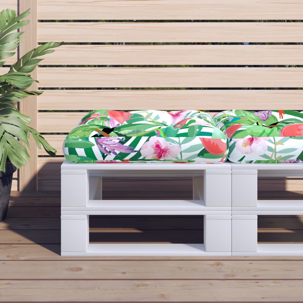 Palettenkissen Mehrfarbig 60x60x12 cm Stoff