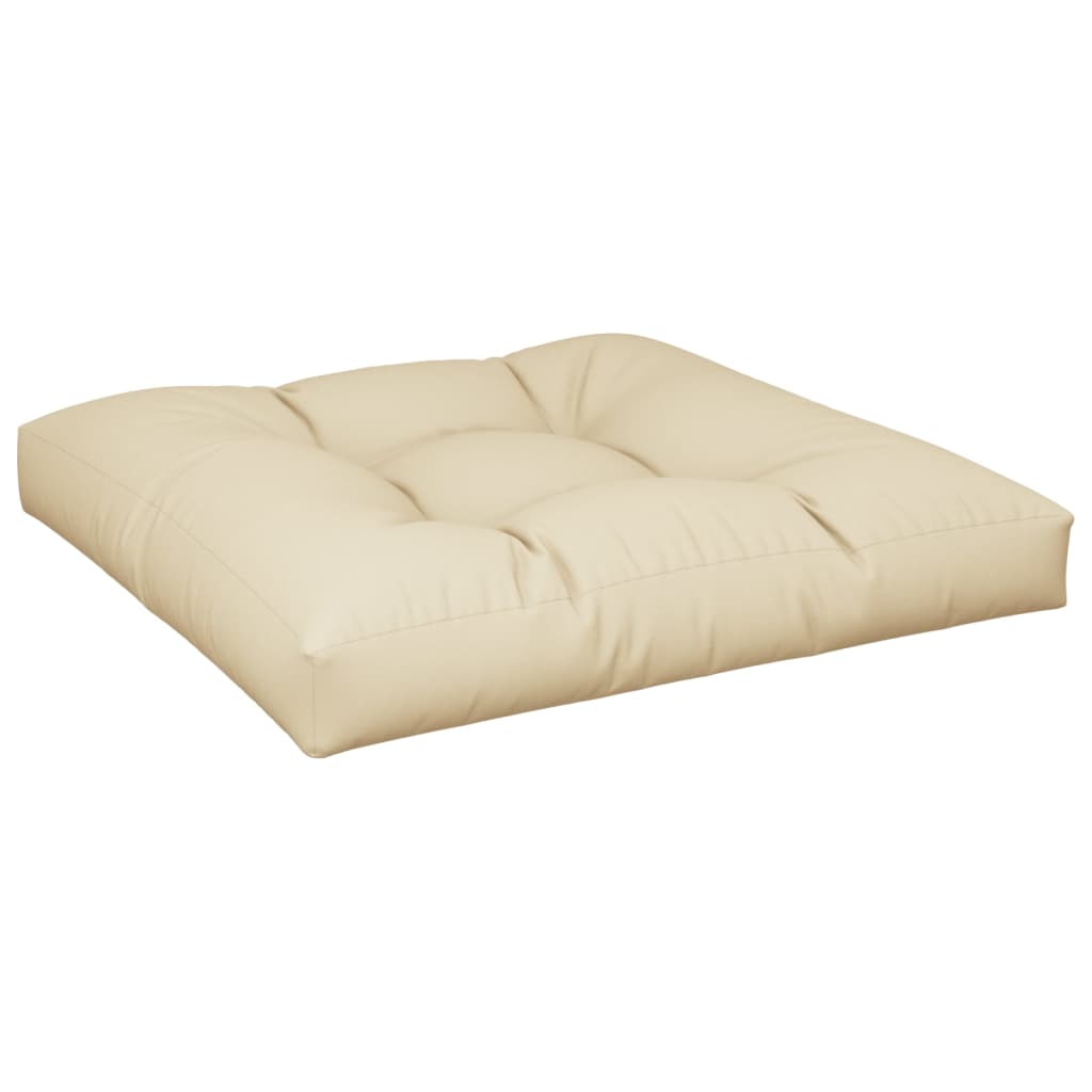 Palettensofa-Kissen Beige 70x70x12 cm