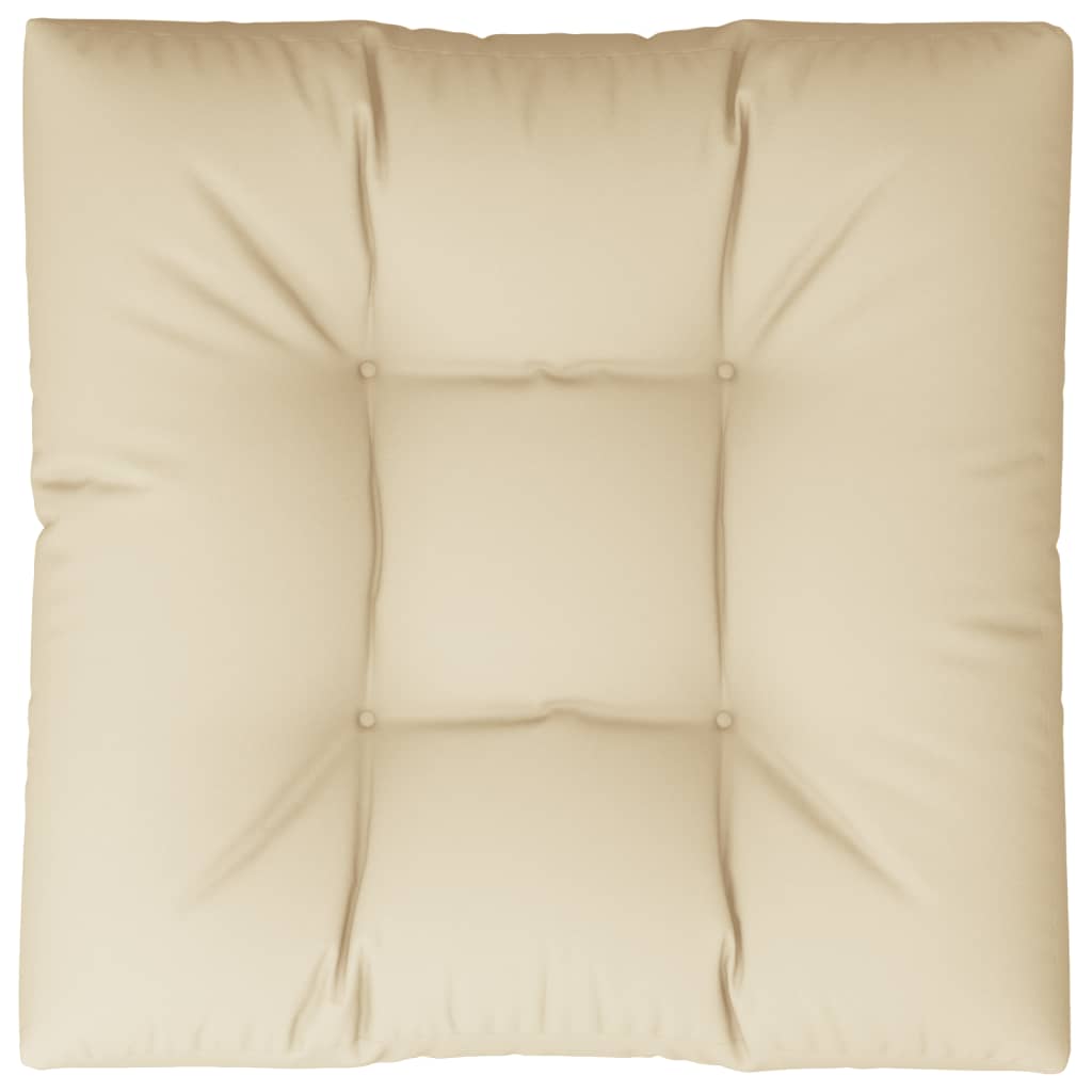 Palettensofa-Kissen Beige 70x70x12 cm