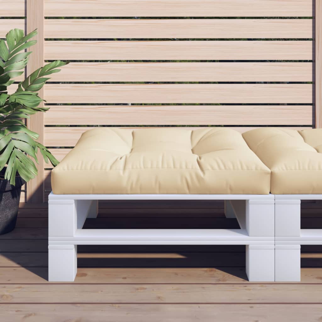Palettensofa-Kissen Beige 70x70x12 cm
