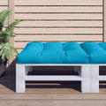 Palettenkissen Blau 70x70x12 cm Stoff
