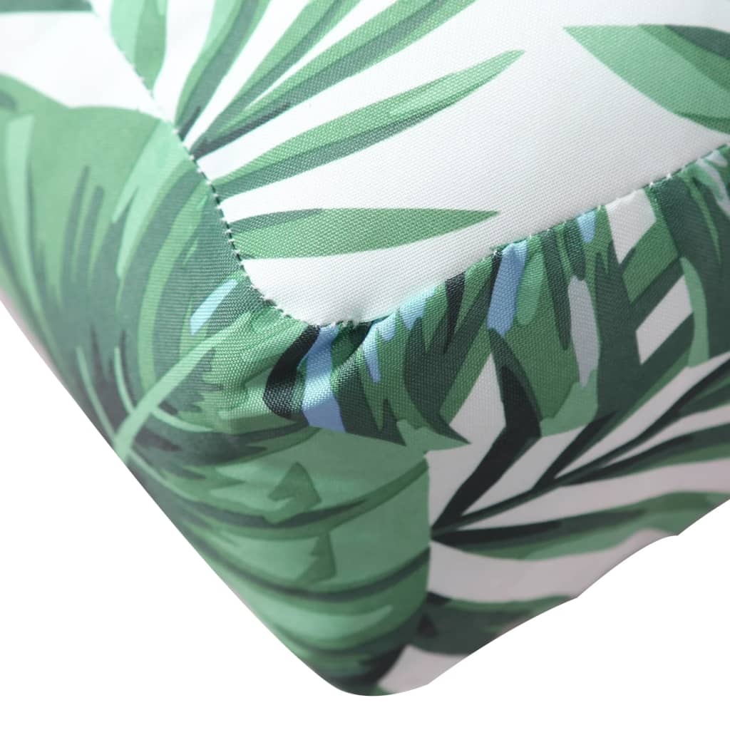 Palettensofa-Kissen Blattmuster 70x70x12 cm