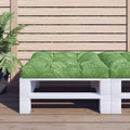 Palettenkissen Blattmuster 70x70x12 cm Stoff