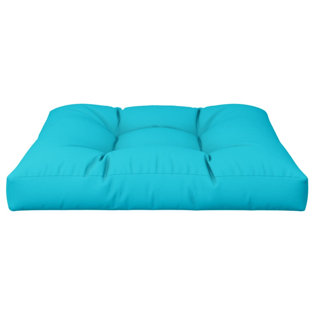 Palettenkissen Türkis 70x70x12 cm Stoff