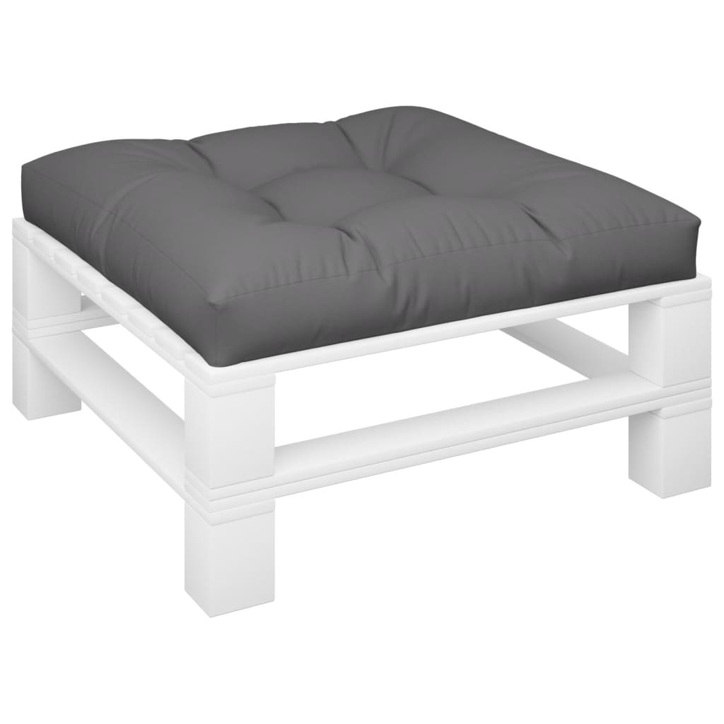 Palettenkissen Anthrazit 80x80x12 cm Stoff