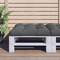 Palettenkissen Anthrazit 80x80x12 cm Stoff