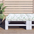 Palettenkissen Blattmuster 80x80x12 cm Stoff
