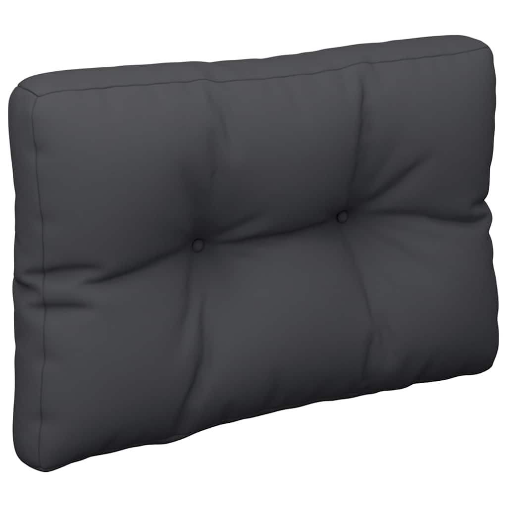 Palettenkissen Schwarz 60x40x12 cm Stoff