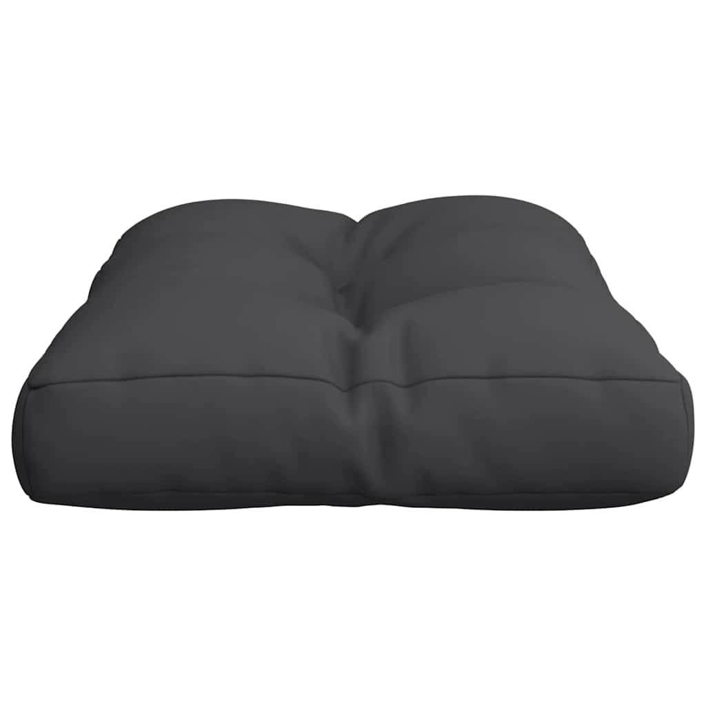 Palettenkissen Schwarz 60x40x12 cm Stoff