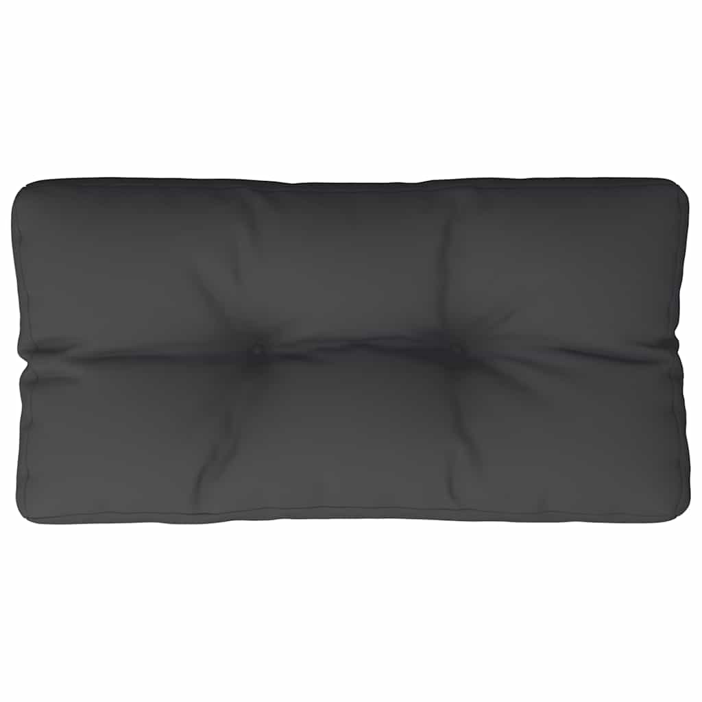 Palettenkissen Schwarz 80x40x12 cm Stoff