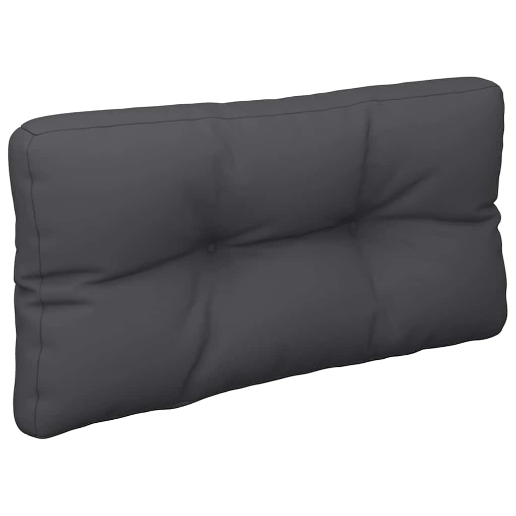 Palettenkissen Schwarz 80x40x12 cm Stoff