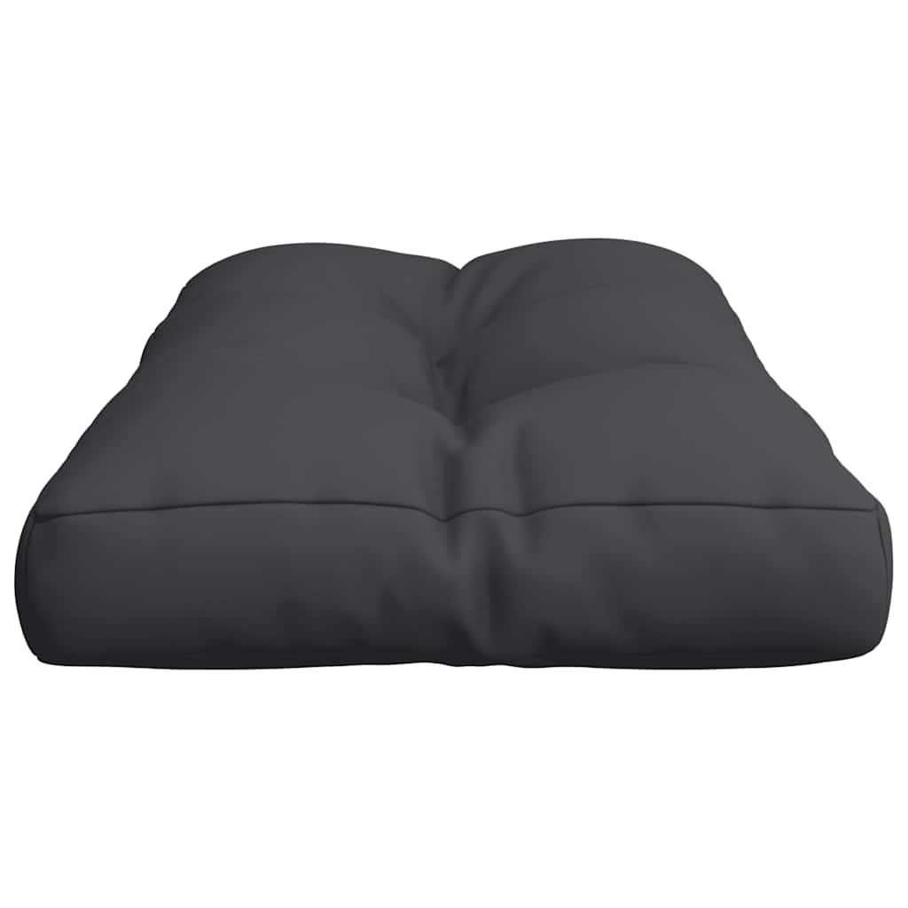 Palettenkissen Schwarz 80x40x12 cm Stoff