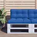 Palettenkissen Königsblau 80x40x12 cm Stoff