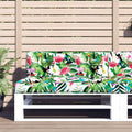Palettenkissen Mehrfarbig 120x40x12 cm Stoff