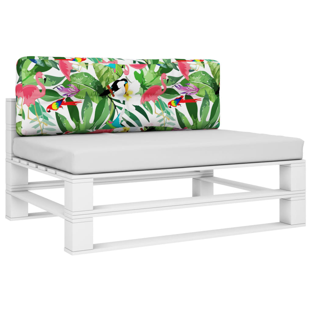 Palettenkissen Mehrfarbig 120x40x12 cm Stoff