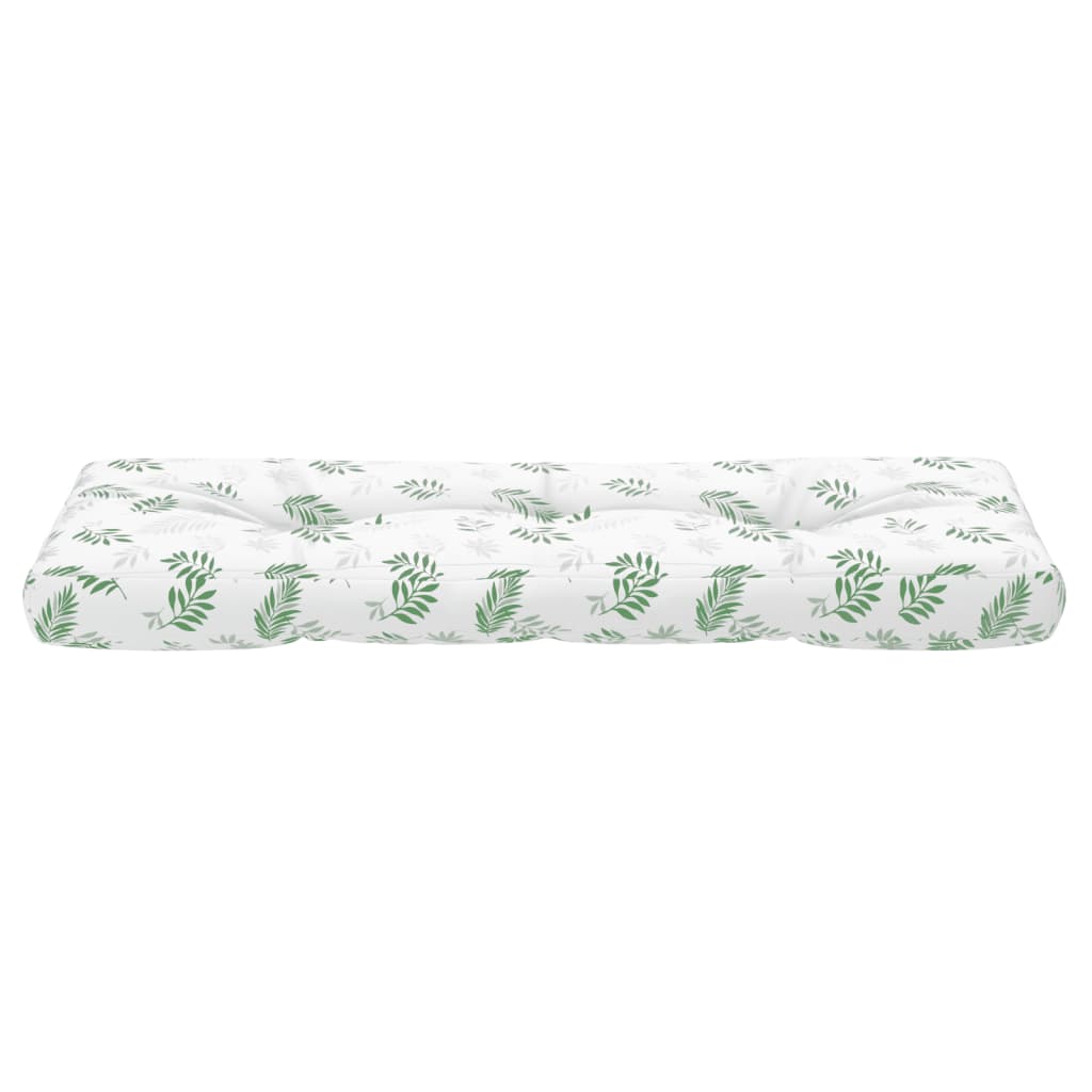 Palettenkissen Blattmuster 120x40x12 cm Stoff