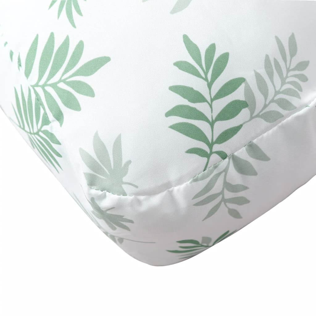 Palettenkissen Blattmuster 120x40x12 cm Stoff
