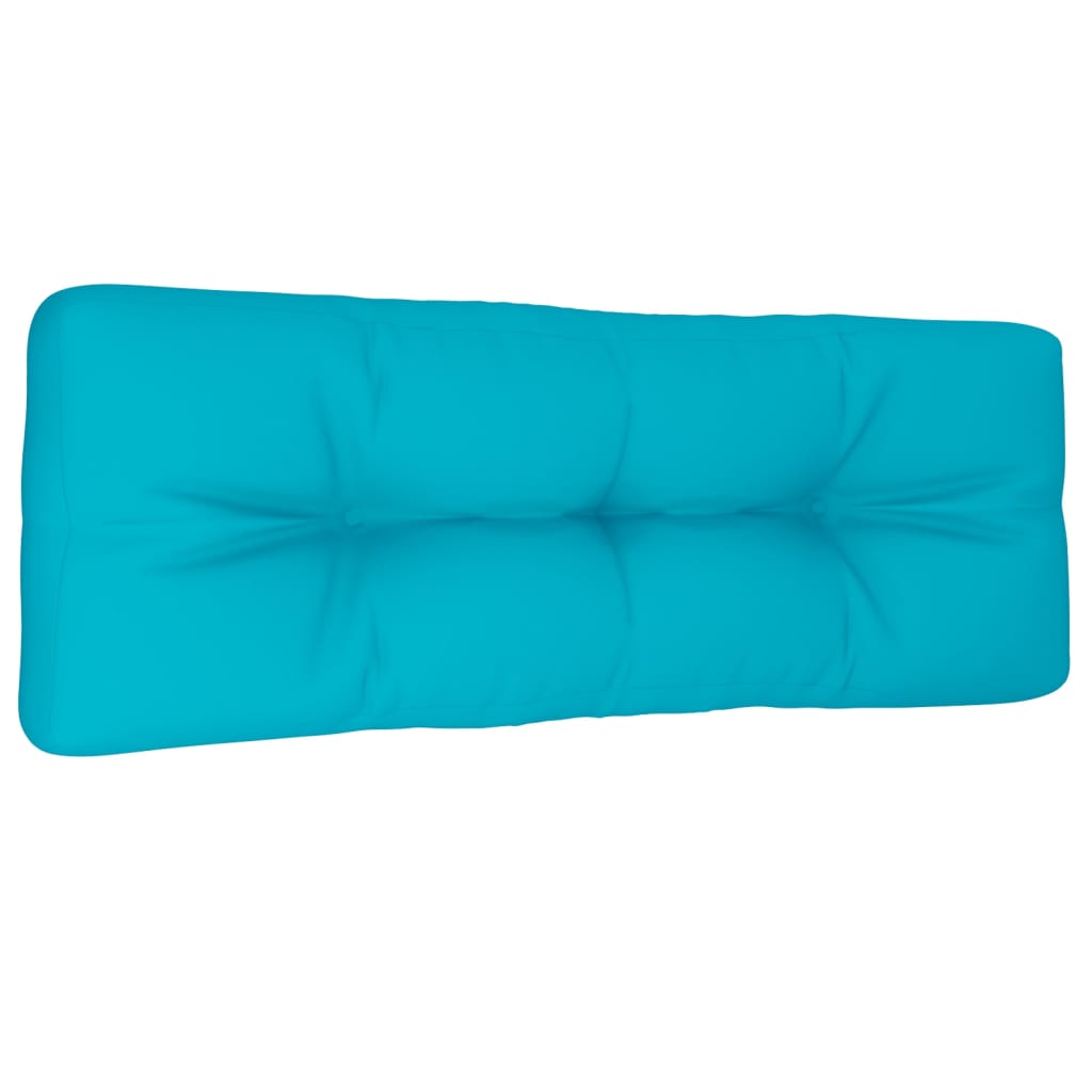 Palettenkissen Türkis 120x40x12 cm Stoff