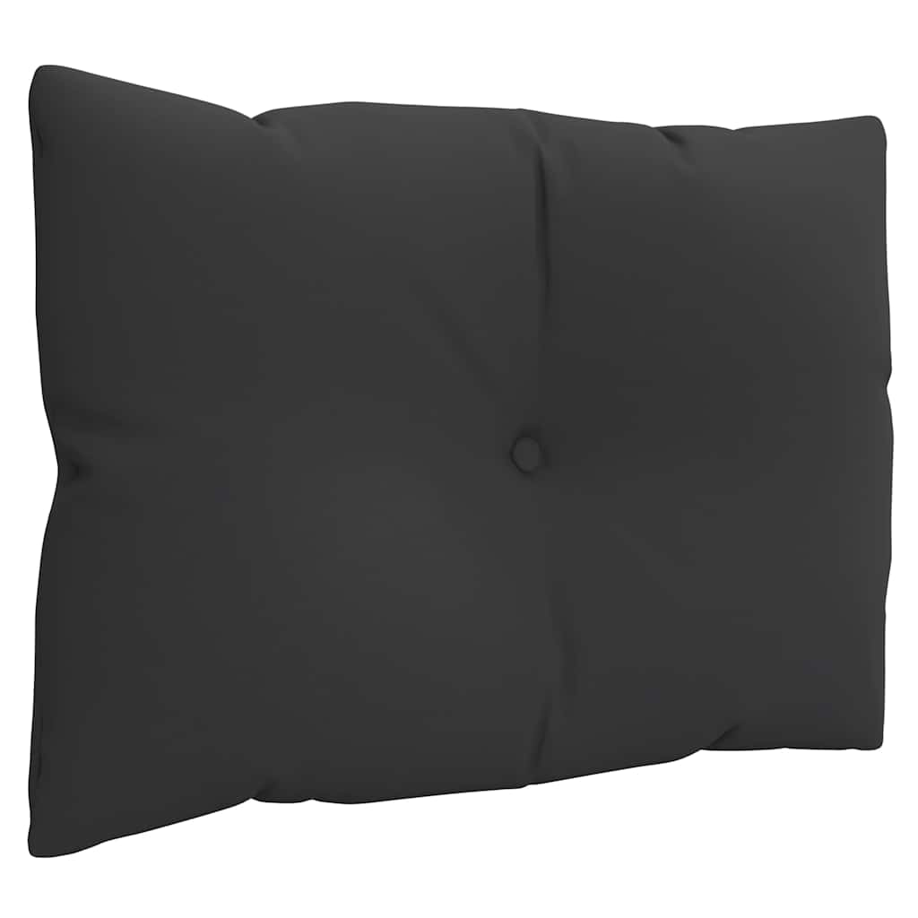 Palettenkissen 3-tlg. Schwarz Stoff
