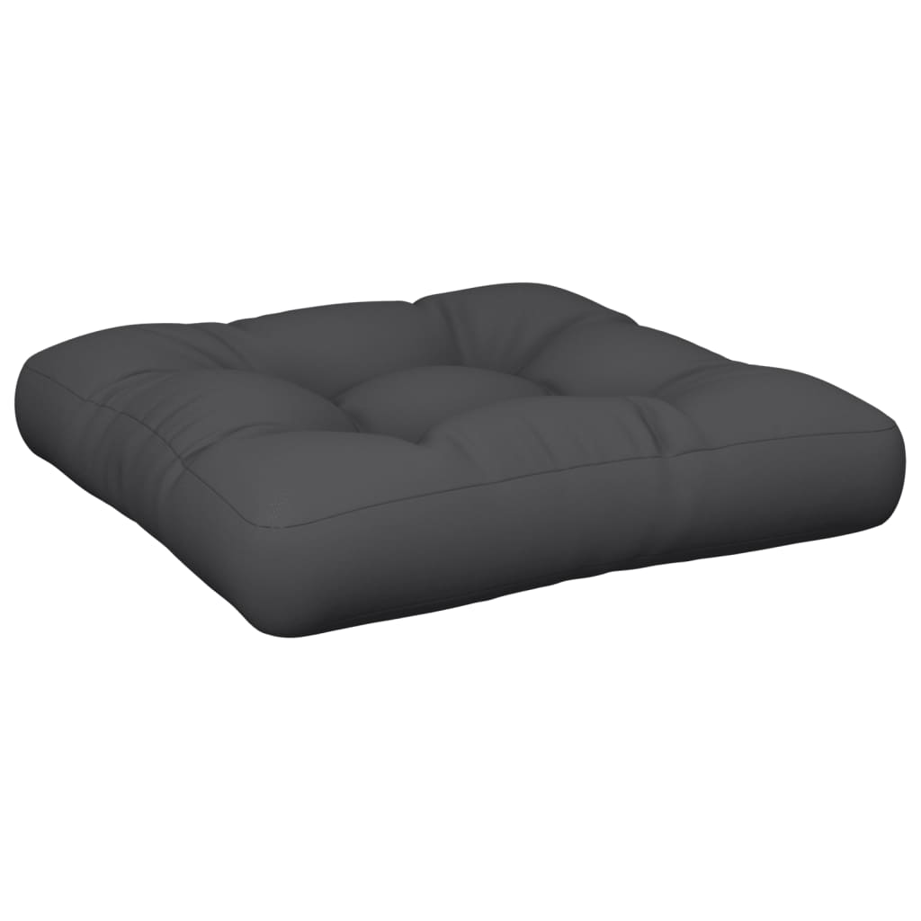 Palettenkissen Schwarz 60x61,5x10 cm Stoff