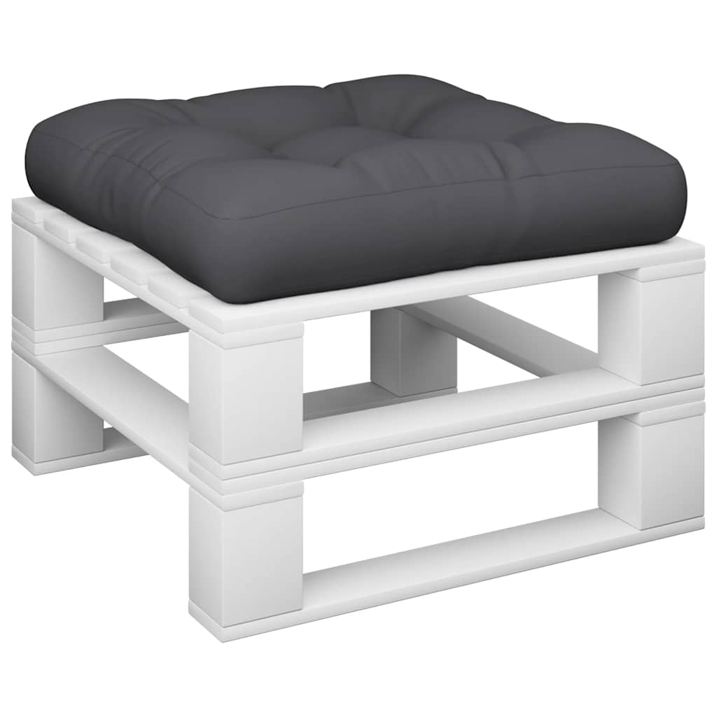 Palettenkissen Schwarz 60x61,5x10 cm Stoff