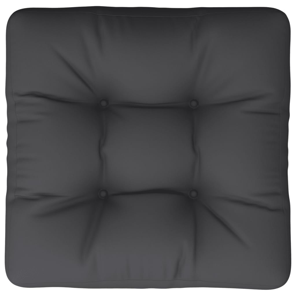 Palettenkissen Schwarz 60x61,5x10 cm Stoff