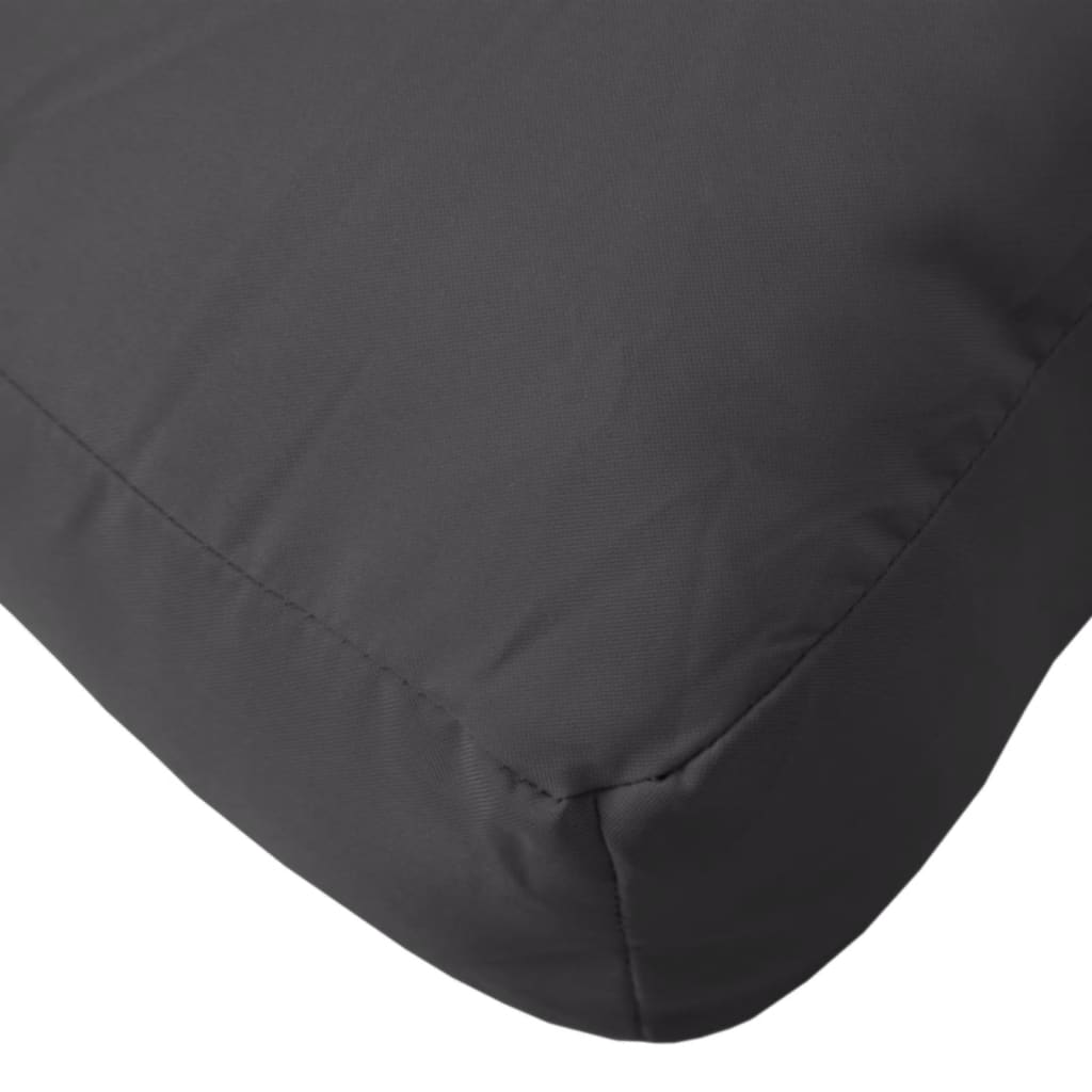 Palettenkissen Schwarz 60x61,5x10 cm Stoff