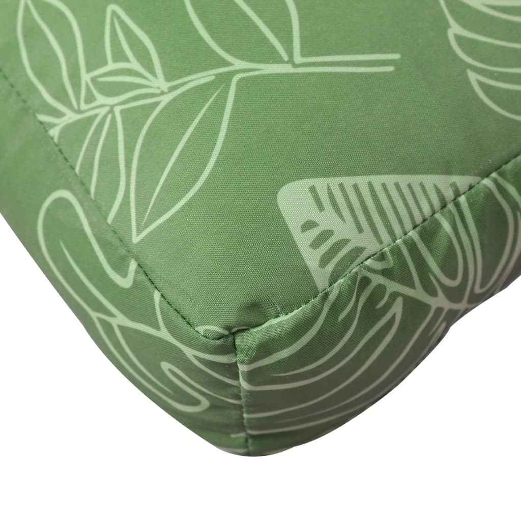 Palettenkissen Blattmuster 60x61,5x10 cm Oxford-Gewebe
