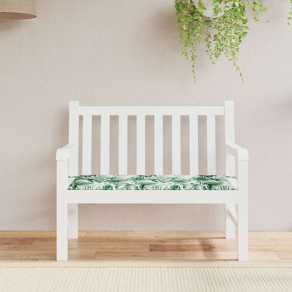 Stuhlpolster Blatt Blattmuster 100 x 50 x 3 cm Oxford-Stoff