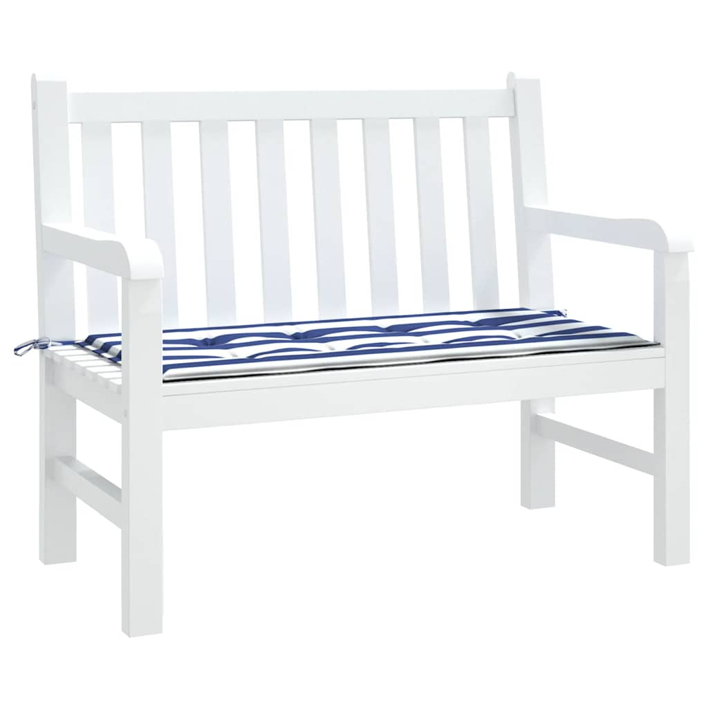 Gartenbank-Auflage Blau&Weiß Gestreift 100x50x4cm Oxford-Gewebe