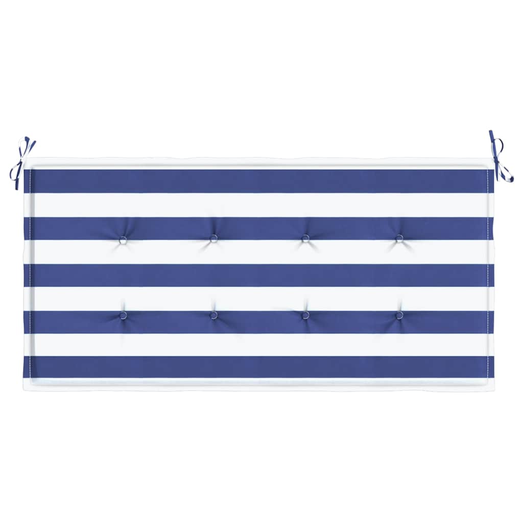 Gartenbank-Auflage Blau&Weiß Gestreift 100x50x4cm Oxford-Gewebe