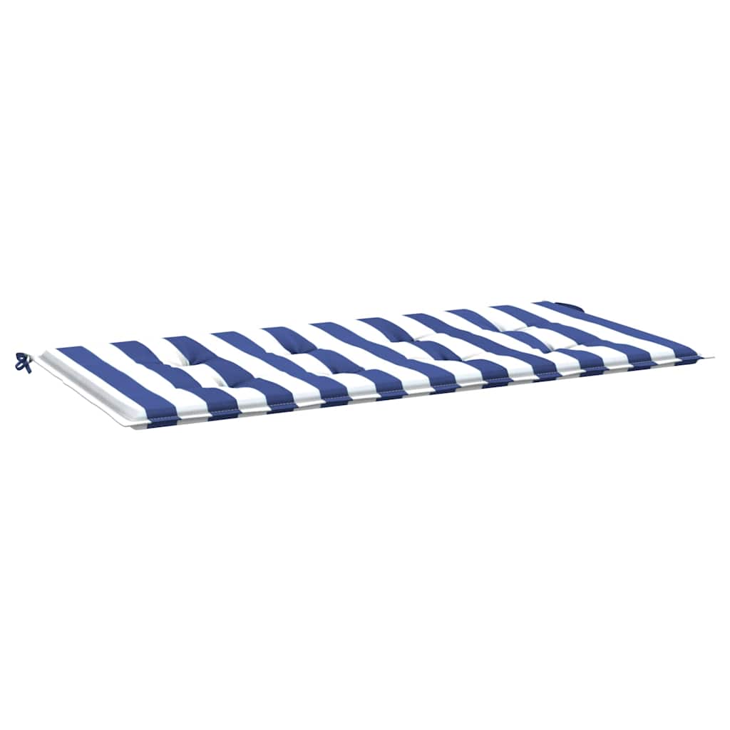 Gartenbank-Auflage Blau&Weiß Gestreift 120x50x4 Oxford-Gewebe