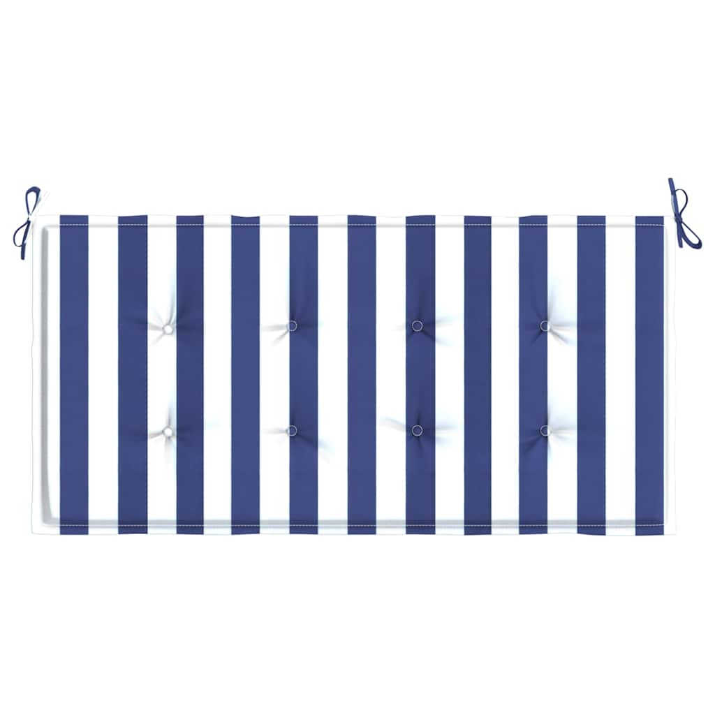 Gartenbank-Auflage Blau&Weiß Gestreift 120x50x4 Oxford-Gewebe