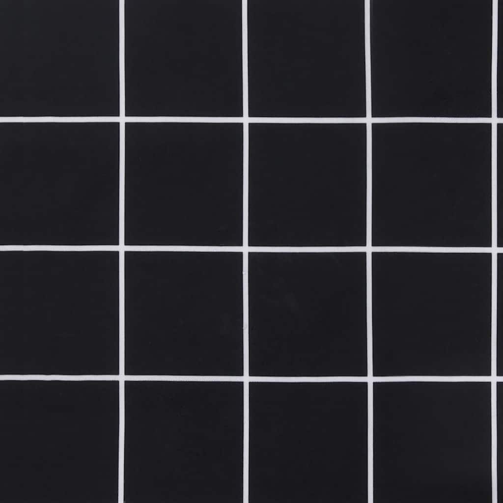 Gartenbank-Auflage Schwarz Karomuster 120x50x4 cm Oxford-Gewebe