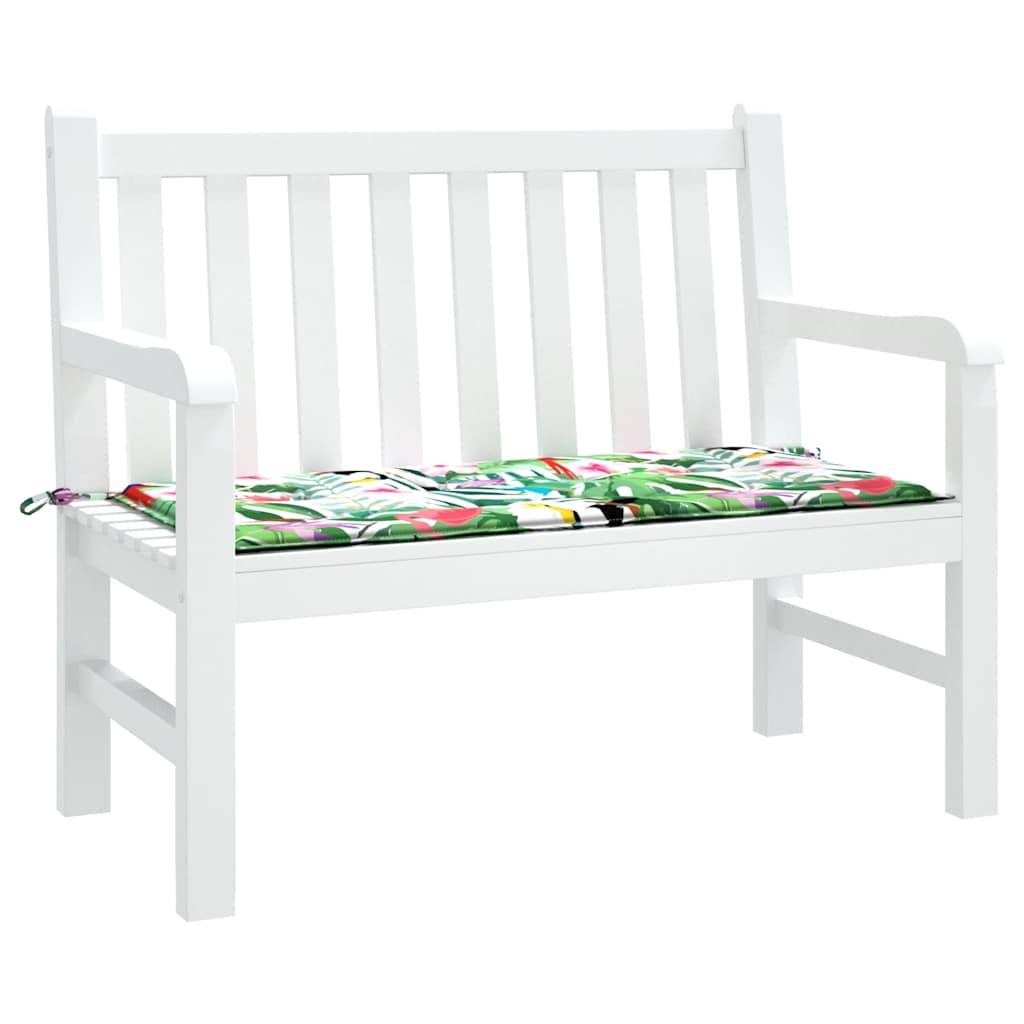 Gartenbank-Auflage Mehrfarbig 120x50x4 cm Oxford-Gewebe