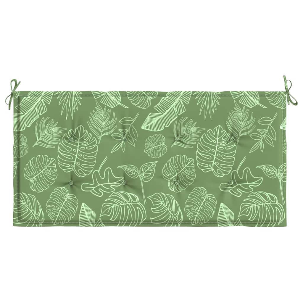 Gartenbank-Auflage Blattmuster 120x50x4 cm Oxford-Gewebe