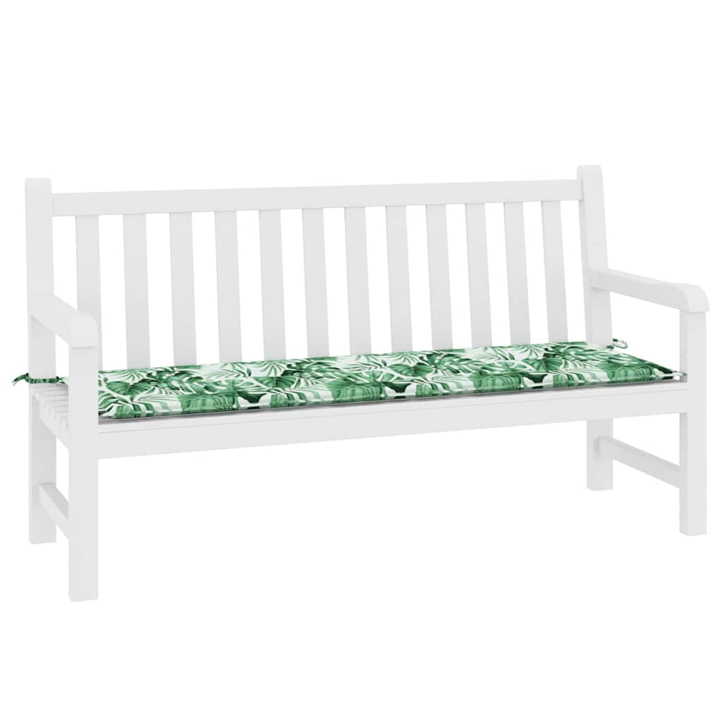 Bankpolster Blatt Blattmuster 150 x 50 x 3 cm Oxford-Stoff