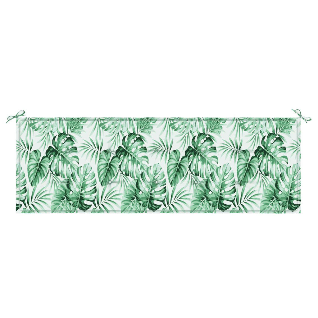 Bankpolster Blatt Blattmuster 150 x 50 x 3 cm Oxford-Stoff