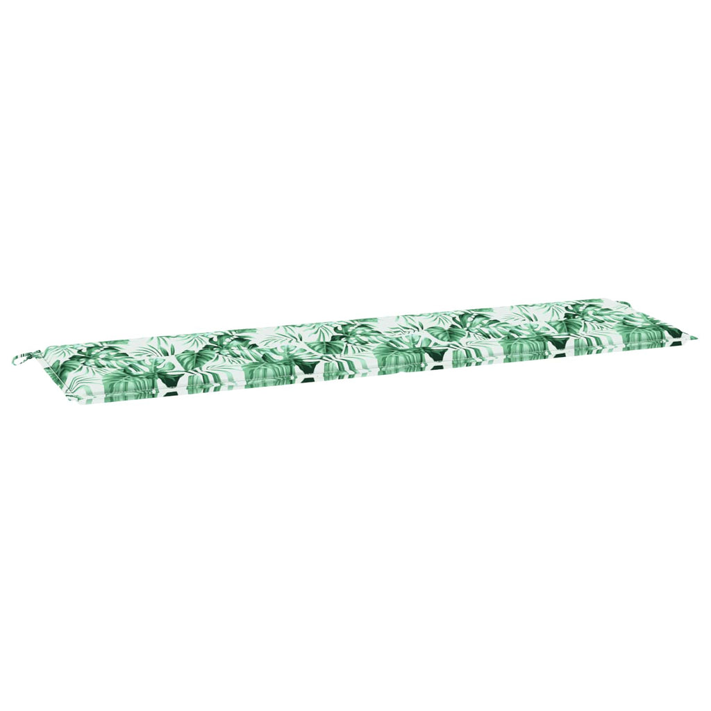 Bankpolster Blatt Blattmuster 150 x 50 x 3 cm Oxford-Stoff